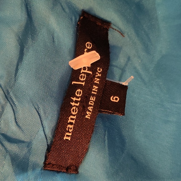 Nanette Lepore Blue and Maroon Zip Up Size 6 Dress - Picture 3 of 4